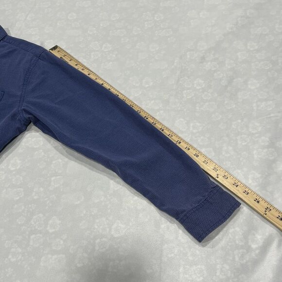 Carbon 2 Cobalt Mens Blue Polka Dots Button Down Long Sleeve Casual Shirt Medium - Picture 9 of 9